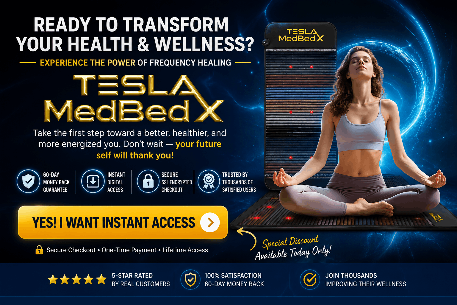 Tesla MedBed X — Experience the power of frequency healing